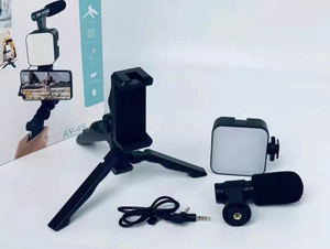 6 in 1 Vlogging Kit for Mobile Phones and Cameras